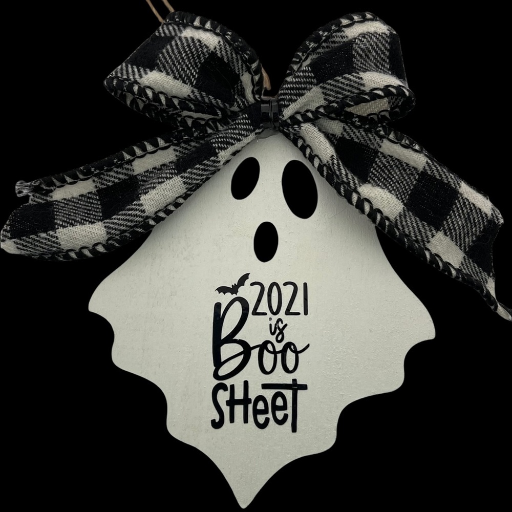 Wood Ghost Ornament